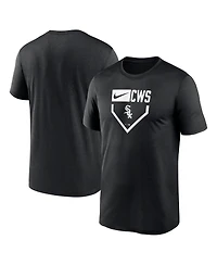 Nike Men's Black Chicago White Sox Home Plate Icon Legend Performance T-Shirt