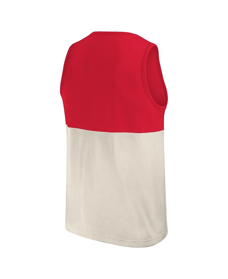 Fanatics Men's Red Philadelphia Phillies Color Block Tank Top