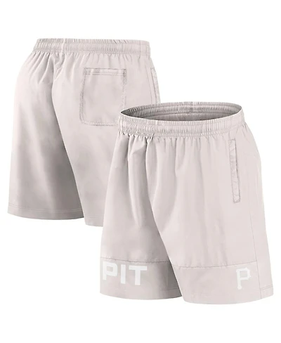 Fanatics Men's Cream Pittsburgh Pirates Elements Swim Shorts