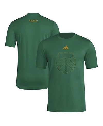 Adidas Men's Green Portland Timbers 2025 Jersey Hook Aeroready T-Shirt