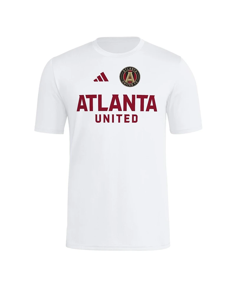 Adidas Men's White Atlanta United Fc 2025 Jersey Hook Aeroready T-Shirt