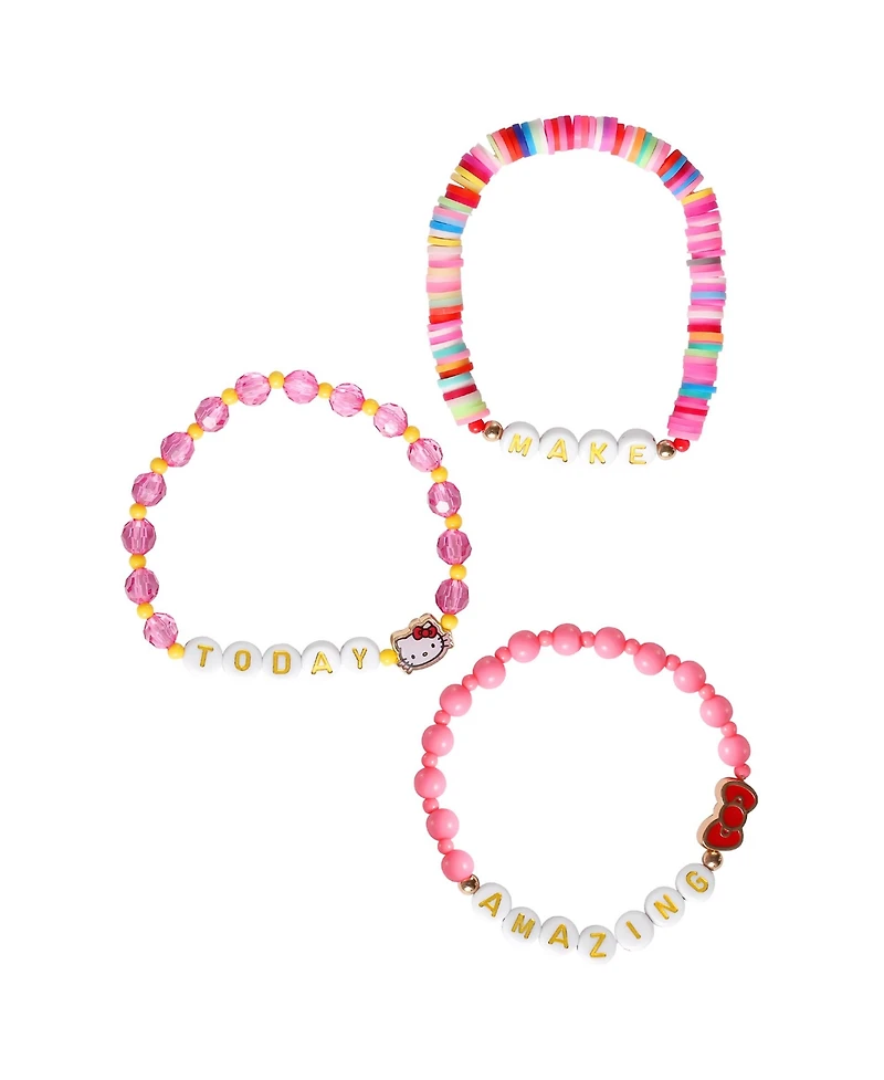Sanrio Hello Kitty Make Today Amazing Beaded Bracelet Set