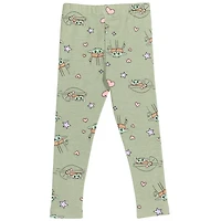 Star Wars Girls The Mandalorian Yoda T-Shirt and Leggings Outfit Set