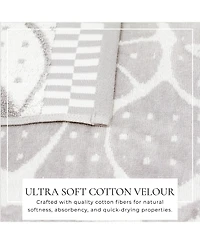 Linery & Co. 100% Cotton Jacquard 2 Pack Summer Beach Towels, 30" x 60"