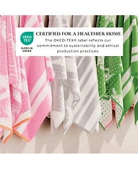 Linery & Co. 100% Cotton Jacquard 2 Pack Summer Beach Towels, 30" x 60"