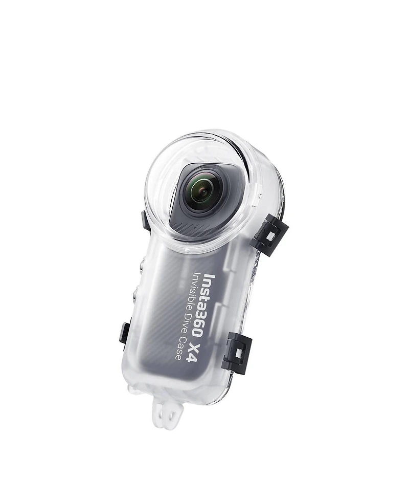 Insta360 X4 8K 360 Action Camera, Black, Bundle with Extra Battery and Invisible Dive Case