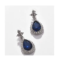 Sohi Women's Silver Plated Designer Stone Jewellery Set