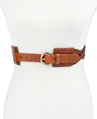 Sam Edelman Women's Genuine Leather Twisted Braid Belt
