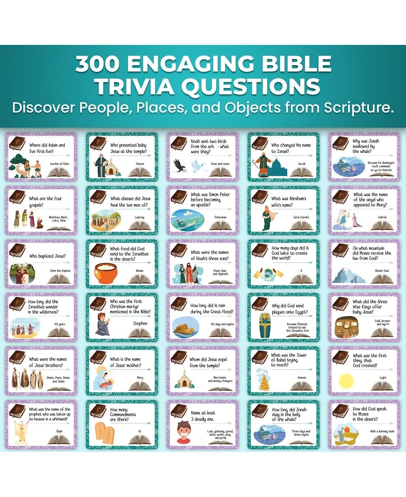 Quokka Fun Bible Games for Kids and Families to Learn About Scripture - Christian Games for Sunday School, Homeschool, and Family Bible Study