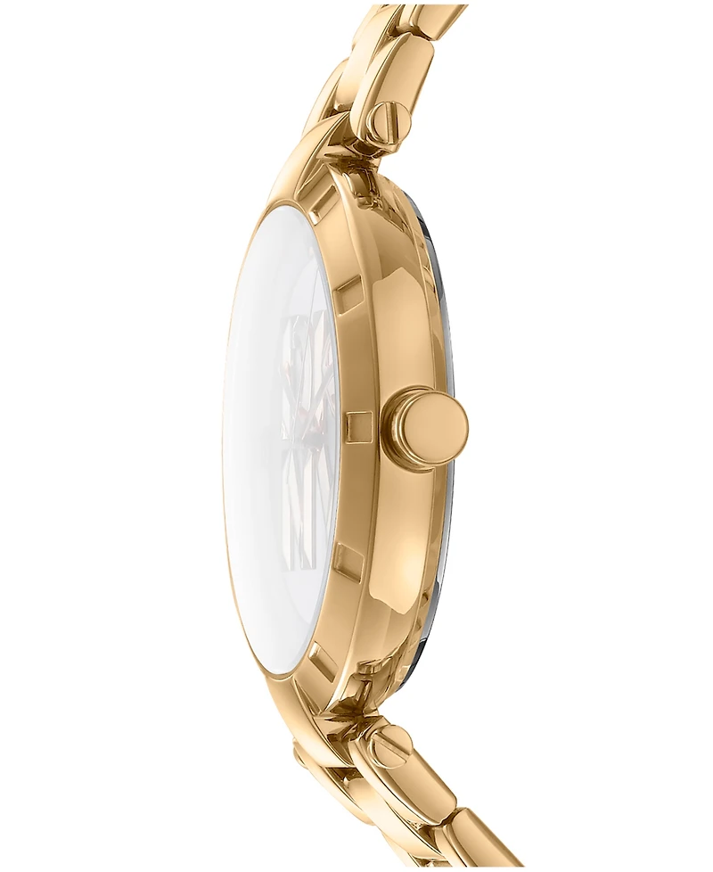 Dkny Women's Essential Logo Gold-Tone Stainless Steel Bracelet Watch, 38mm