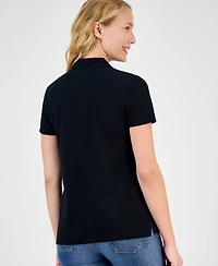 Nautica Jeans Women's Short-Sleeve Polo-Collar Shirt