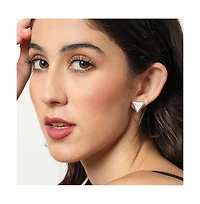Sohi Women's Gold Plated Designer Stone Drop Earrings