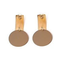 Sohi Women's Gold Plated Designer Drop Earrings