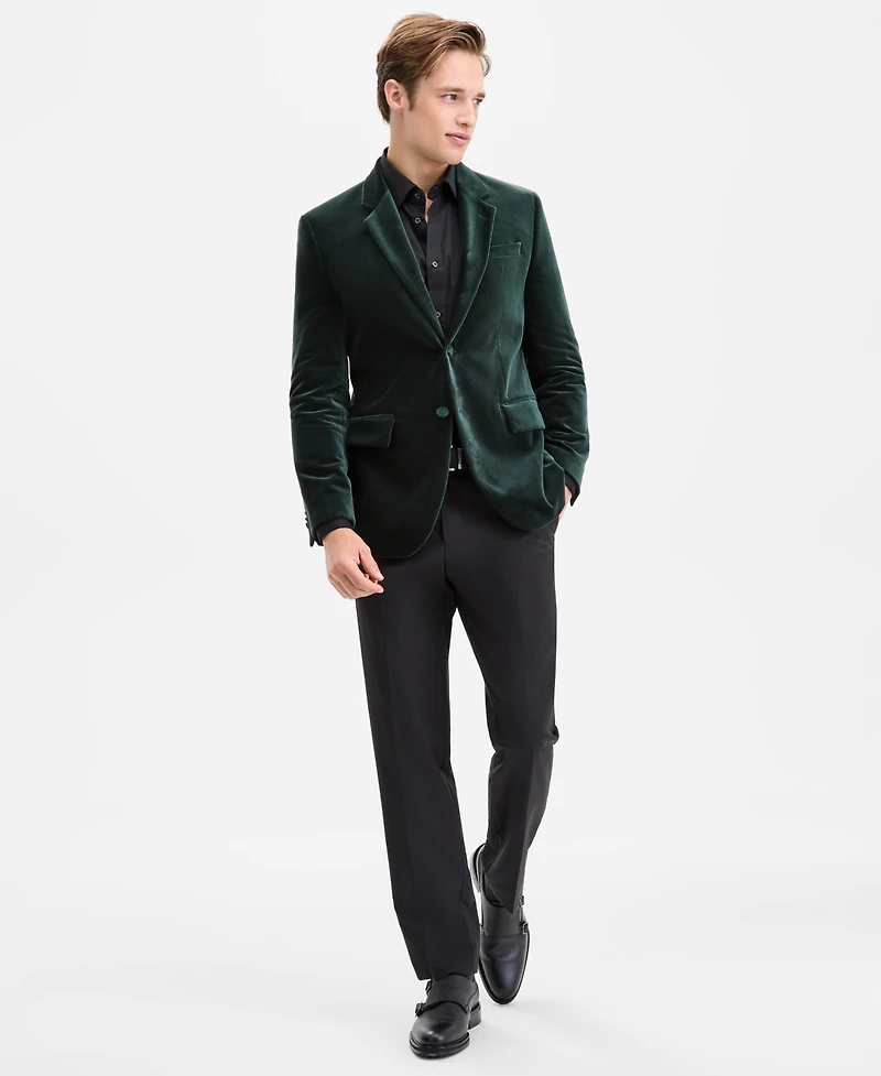 Hugo by Hugo Boss Men's Slim-Fit Solid Velvet Sport Coat