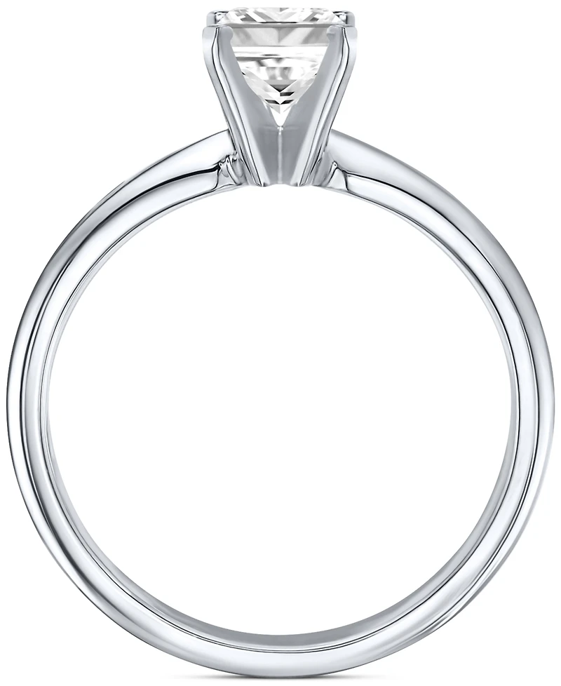 Igi Certified Diamond Emerald-Cut Solitaire Ring (1 ct. t.w.) in Platinum or 18k Gold