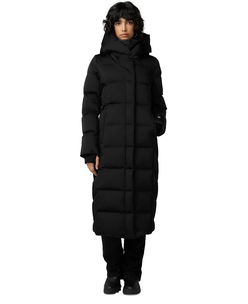 Soia & Kyo Women's Hooded Down Maxi Puffer Coat