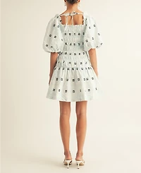 Arose Studio, Inc Women's Jasmine Smocked Puff-Sleeve Ruffled Dress