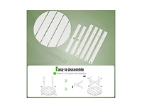 Set of 2 Round Weather-Resistant Adirondack Side Tables