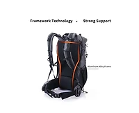 Naturehike 60L+5L Hiking Backpack – Waterproof, Lightweight Mountain Bag with Rain Cover & Shoe Compartment for Camping & Travel