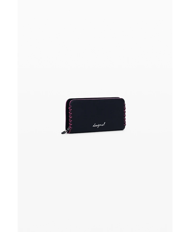 Desigual Women's Medium wallet with detachable leather-effect