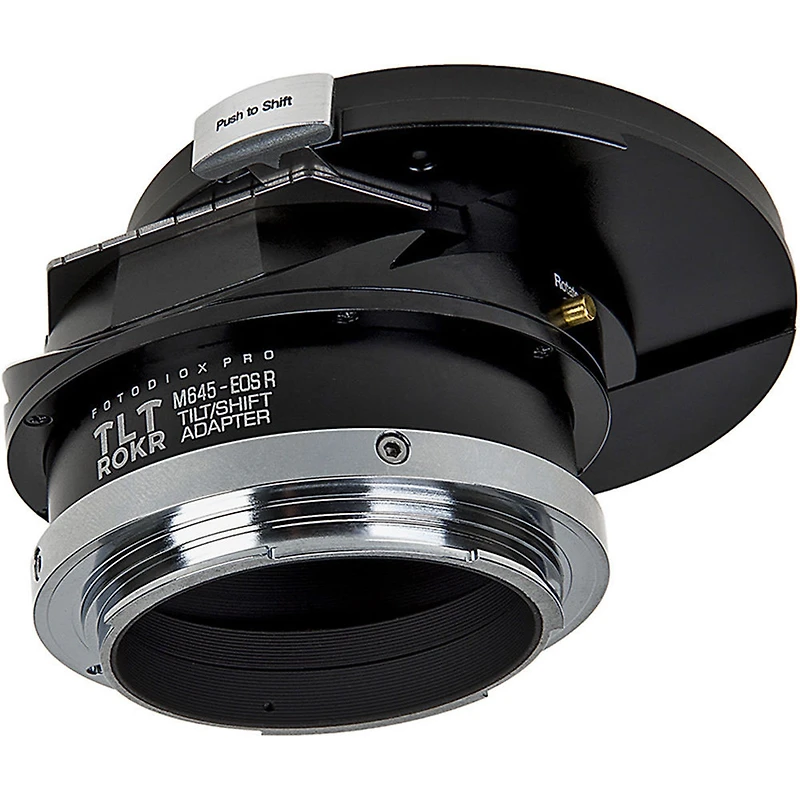 Fotodiox Pro Tlt Rokr Tilt/Shift Lens Mount Adapter for Mamiya 645 (M645) Mount Lenses to Canon Rf Mount Mirrorless Camera Body