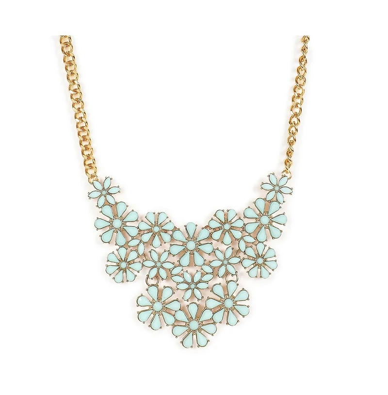 Sohi Women's Gold Plated Designer Stone Necklace