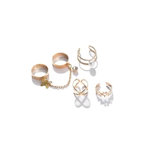 Sohi Women's Minimal Multi-Layer Ring