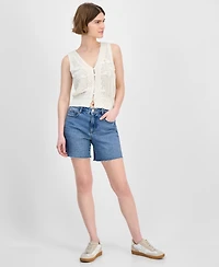And Now This Women's Lace-Trim Button-Front Sweater Vest