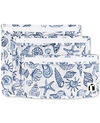 Bumkins Seashells Clear Travel Bags, 3 Pack