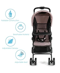 Costway Toddler Foldable Lightweight Stroller Travel Pushchair 5-Point Safety System