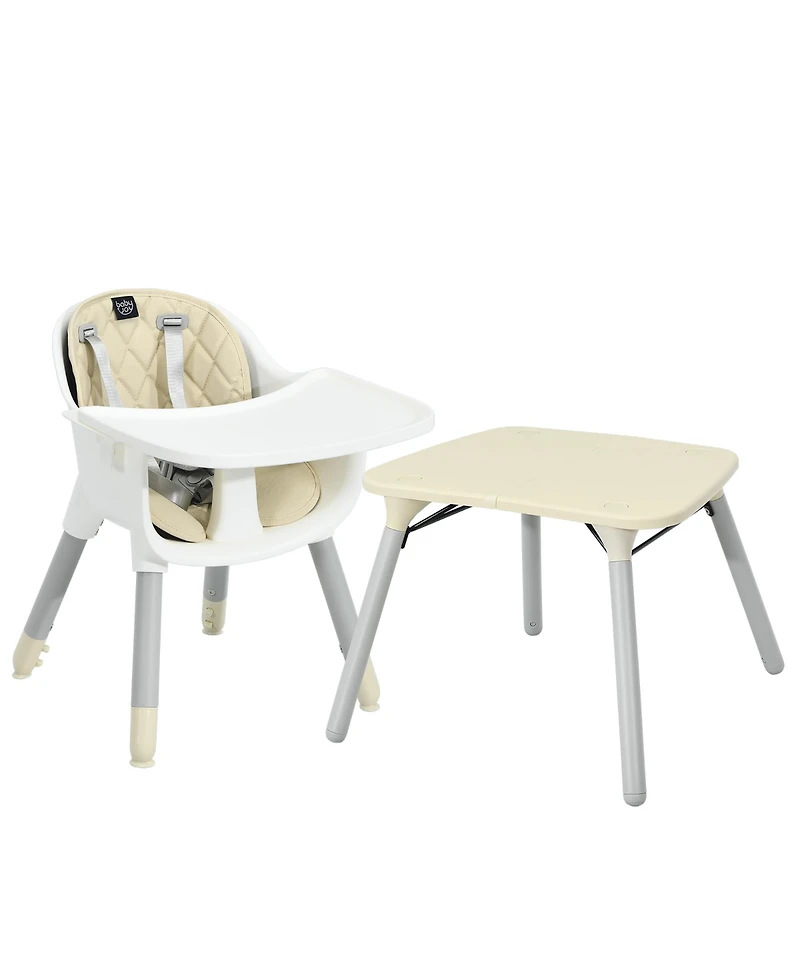 Costway Toddler 4 in 1 High Chair Convertible Table Chair Set