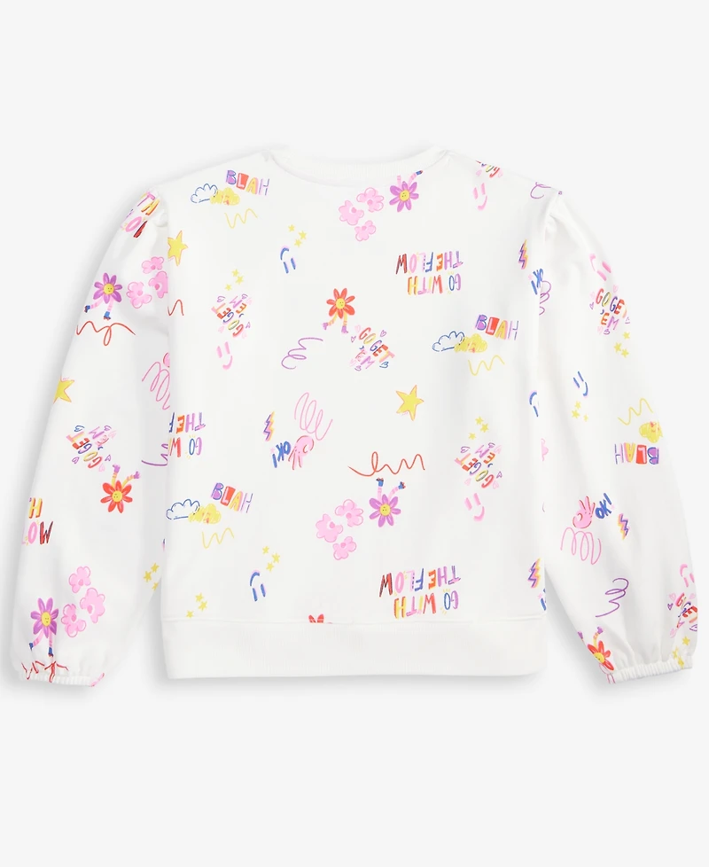 Epic Threads Little & Big Girls Doodle Splash Sweatshirt, Exclusively at Macy's