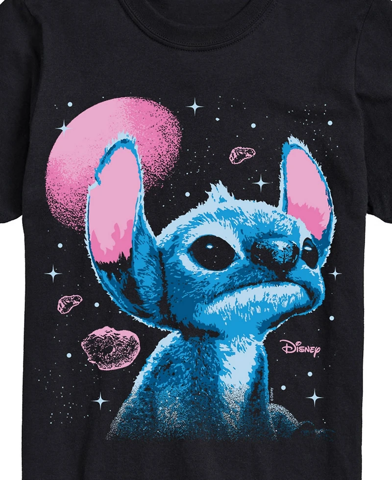 Airwaves Men's Lilo and Stitch Live Action Space Short Sleeve T-Shirt