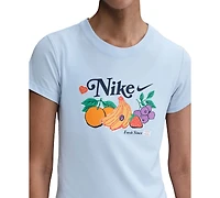 Nike Women's Graphic Cropped Slim-Fit Crewneck T-Shirt