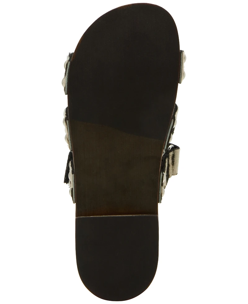 Steve Madden Women's Canal Wooden Platform Slide Sandals