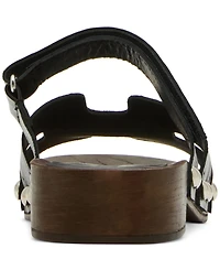 Steve Madden Women's Canal Wooden Platform Slide Sandals