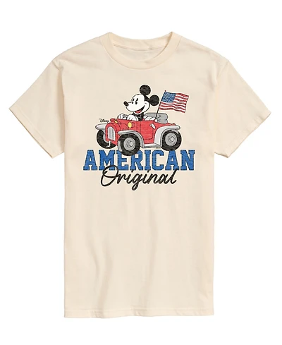 Airwaves Men's Disney Mickey American Original Short Sleeve T-Shirt