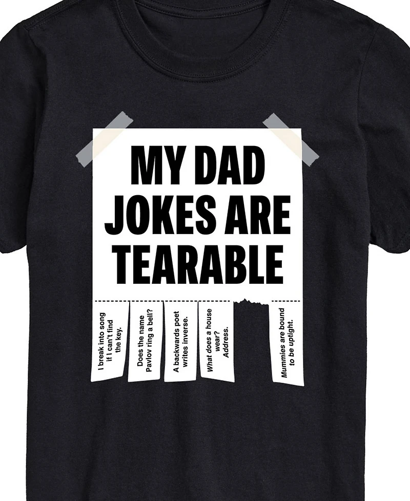 Airwaves Men's My Dad Jokes are Tearable Short Sleeve T-Shirt