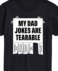 Airwaves Men's My Dad Jokes are Tearable Short Sleeve T-Shirt