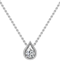 Diamond Tear-Shape 18" Pendant Necklace (1/3 ct. t.w.) 14k White or Yellow Gold