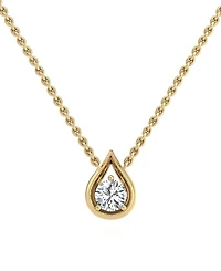 Diamond Tear-Shape 18" Pendant Necklace (1/3 ct. t.w.) in 14k White or Yellow Gold