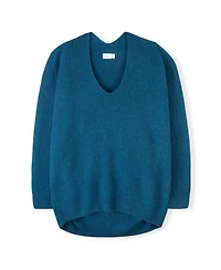 Celtic & Co. Women's Geelong Cocoon V-Neck Sweater