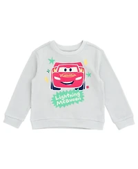 Cars Baby Boys Disney Mickey Mouse Lion King Winnie the Pooh Waffle Knit Drop Shoulder Sweatshirt and Jogger Pants Set