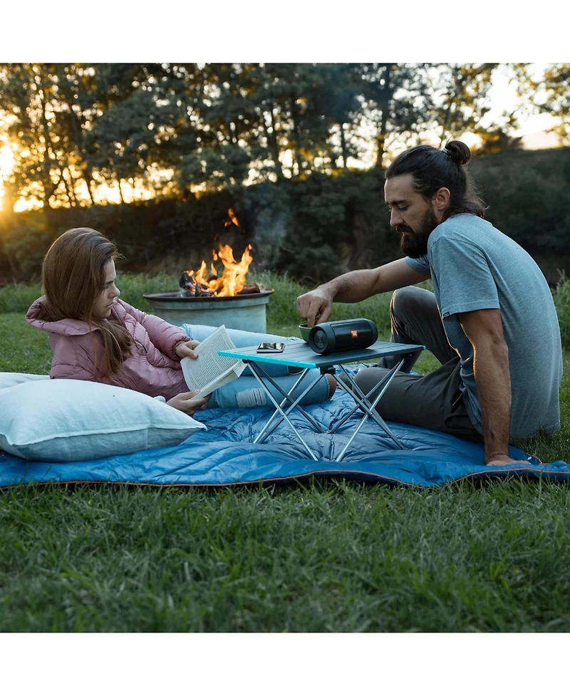 Naturehike FT08 Portable Camping Table, Ultralight Aluminum Folding Beach Table with Carry Bag for Outdoor Cooking, Picnic, Camp, Boat, Travel