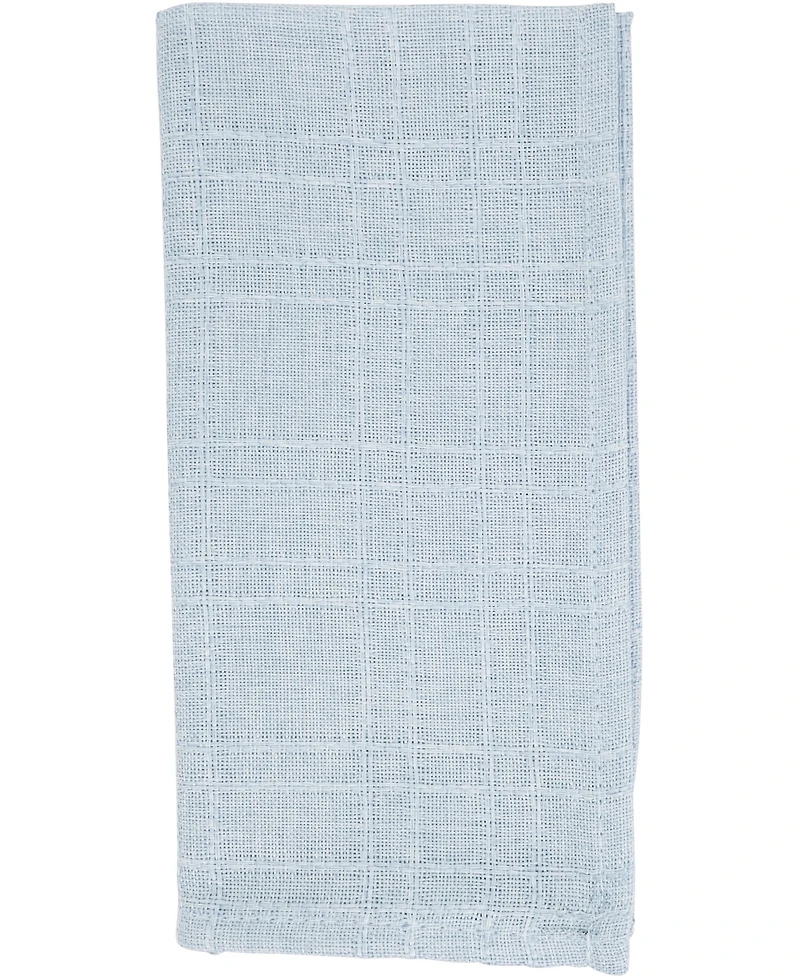 Saro Lifestyle Classic Stitched Plaid Napkins, 20" x