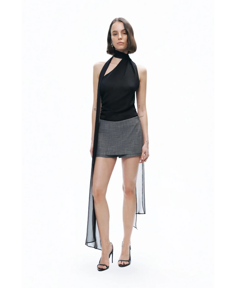 Nocturne Women's Low Waist Mini Skort