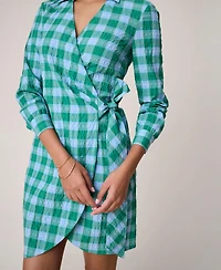 UNTUCKit Women's Seersucker Mila Shirt Dress