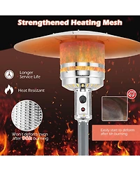 50000 Btu Propane Patio Heater with Round Table Design