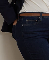 Lauren Ralph Plus-Size Mid-Rise Straight Jean