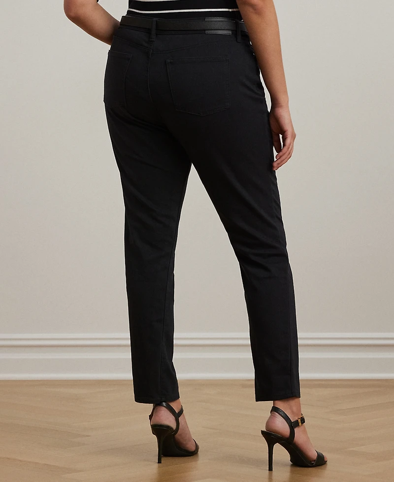 Lauren Ralph Plus-Size Mid-Rise Straight Jean